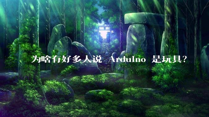为啥有好多人说 Arduino 是玩具？